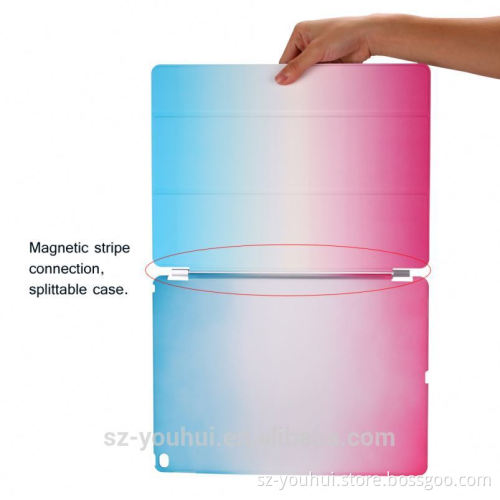 High quality wholesale rainbow color for ipad pro 12.9 case with stand
